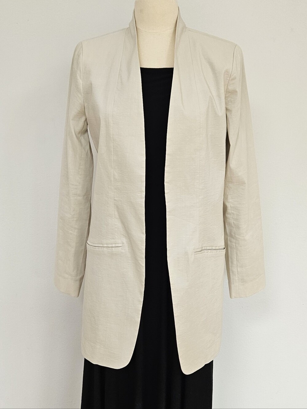 Eileen FIsher Polished Ramie Stretch Jacket Blazer - Picture 4 of 11